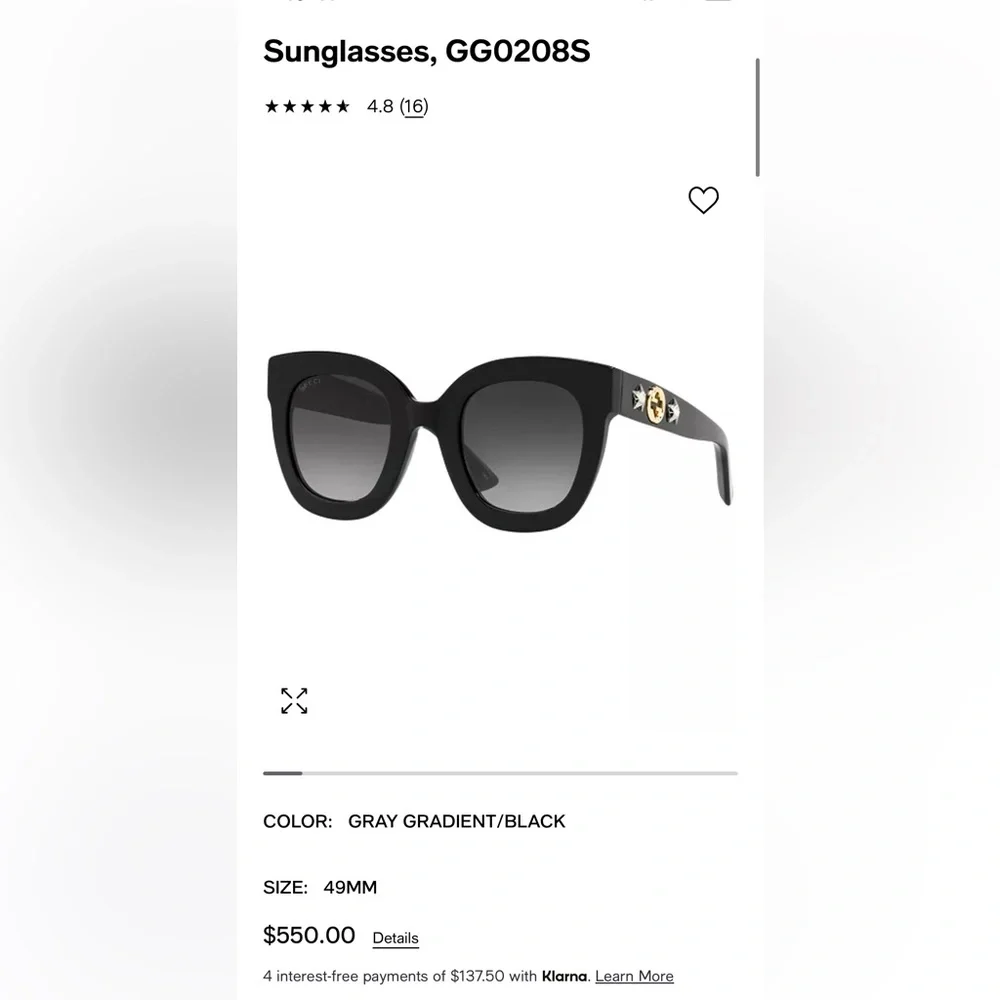 Gucci Original Sunglasses used like new - Picture 5 of 7